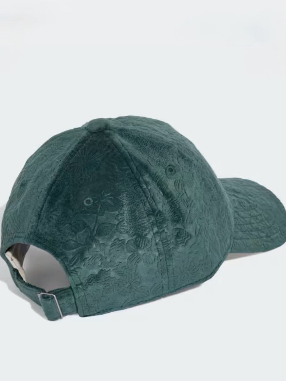 adidas Originals Women's Dark Green Embossed Floral Baseball Cap - Picture 2 of 6